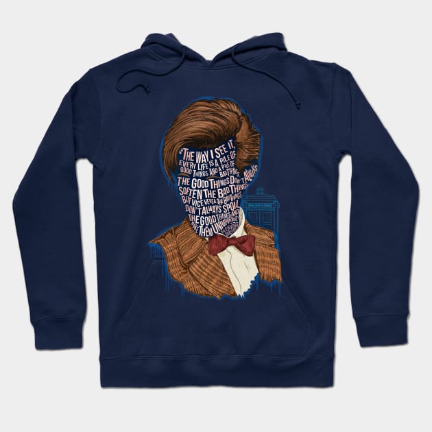 The 11th Doctor Hoodie by NateJonesDesign